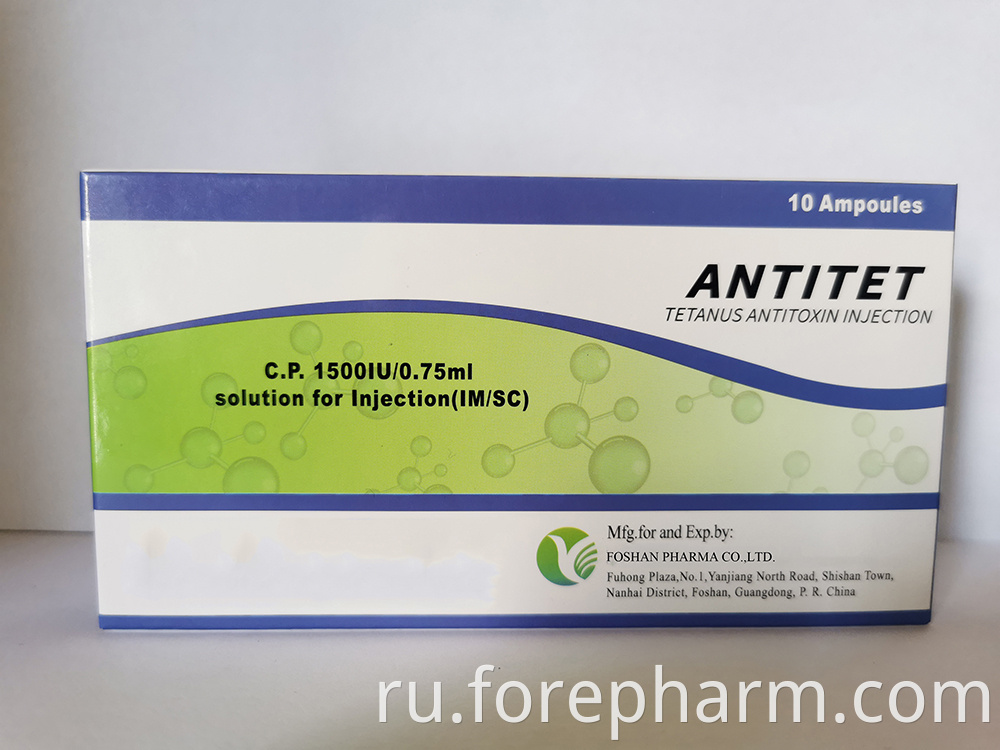 Administration Of Tetanus Antitoxin